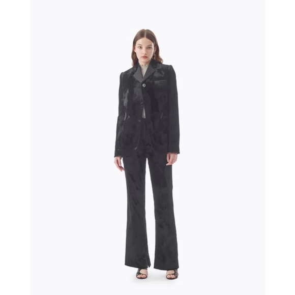 New 3.1 Phillip Lim Black Satin Structured Pants